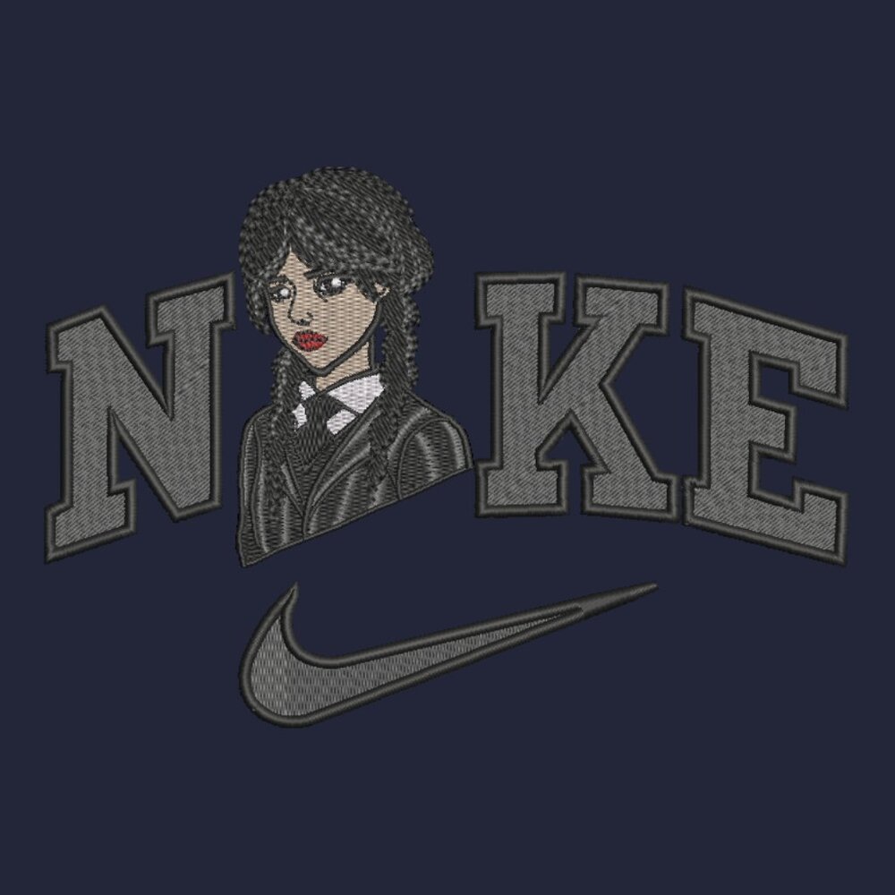 Nike Wednesday HOODIE Embroidered Adult Unisex Sweatshirt Goth Witch Addams